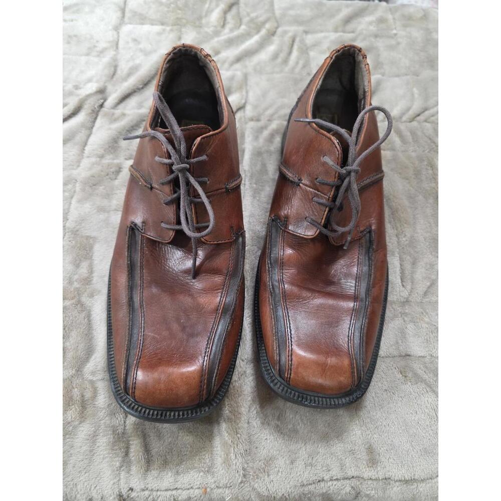 Clarks Active Air Men's‎ Brown Leather Shoes Casual Dress Comfort Sz 10.5 EUC